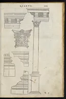 Picture 37 of 49 from Regole generali di architetvra sopra le cinqve maniere de gliedifici : cioe, thoscano, dorico, ionico, corinthio, et composito, con gliessempi dell'antiqvita, che per la magior parte concordano con la dottrina di Vitrvvio (1537), leaf 126