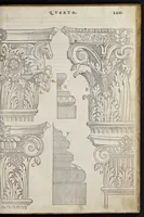 Picture 38 of 49 from Regole generali di architetvra sopra le cinqve maniere de gliedifici : cioe, thoscano, dorico, ionico, corinthio, et composito, con gliessempi dell'antiqvita, che per la magior parte concordano con la dottrina di Vitrvvio (1537), leaf 128