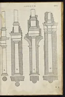 Picture 39 of 49 from Regole generali di architetvra sopra le cinqve maniere de gliedifici : cioe, thoscano, dorico, ionico, corinthio, et composito, con gliessempi dell'antiqvita, che per la magior parte concordano con la dottrina di Vitrvvio (1537), leaf 134