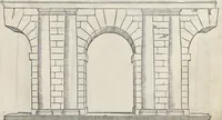 Picture 8 of 49 from Regole generali di architetvra sopra le cinqve maniere de gliedifici : cioe, thoscano, dorico, ionico, corinthio, et composito, con gliessempi dell'antiqvita, che per la magior parte concordano con la dottrina di Vitrvvio (1537), leaf 28