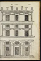 Picture 18 of 49 from Regole generali di architetvra sopra le cinqve maniere de gliedifici : cioe, thoscano, dorico, ionico, corinthio, et composito, con gliessempi dell'antiqvita, che per la magior parte concordano con la dottrina di Vitrvvio (1537), leaf 64
