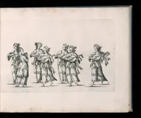 An illustration from Repraesentatio der fürstlichen Auffzug vnd Ritterspil : sobei des ... Fürsten ... Johann Friderichen, Hertzogen zu Wurttenberg vnd Teckh ... vnd der ... Fürstin ... Barbara Sophien geborne Marggrauin zu Brandẽburgi ... hochzeitlich. Ehrnfest den 6 Nouemb. A.̊1609 in der fürstl. Hauptstat Stutgarten mit grosser Solennitet gehaiten worden ... (1611)