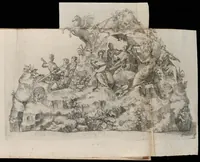 An illustration from Repraesentatio der fürstlichen Auffzug vnd Ritterspil : sobei des ... Fürsten ... Johann Friderichen, Hertzogen zu Wurttenberg vnd Teckh ... vnd der ... Fürstin ... Barbara Sophien geborne Marggrauin zu Brandẽburgi ... hochzeitlich. Ehrnfest den 6 Nouemb. A.̊1609 in der fürstl. Hauptstat Stutgarten mit grosser Solennitet gehaiten worden ... (1611)