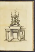 An illustration from Second livre d'architectvre, contenant plusieurs & diuerses ordonances de cheminees, lucarnes, portes, fonteines, puis & pauillons, pour enrichir tant le dedans que le dehors de tous edifices. Auec les desseins de dix sepultures toutes differentes (1561)
