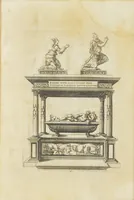 An illustration from Second livre d'architectvre, contenant plusieurs & diuerses ordonances de cheminees, lucarnes, portes, fonteines, puis & pauillons, pour enrichir tant le dedans que le dehors de tous edifices. Auec les desseins de dix sepultures toutes differentes (1561)