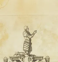 Picture 75 of 78 from Second livre d'architectvre, contenant plusieurs & diuerses ordonances de cheminees, lucarnes, portes, fonteines, puis & pauillons, pour enrichir tant le dedans que le dehors de tous edifices. Auec les desseins de dix sepultures toutes differentes (1561), leaf 136