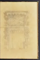An illustration from Second livre d'architectvre, contenant plusieurs & diuerses ordonances de cheminees, lucarnes, portes, fonteines, puis & pauillons, pour enrichir tant le dedans que le dehors de tous edifices. Auec les desseins de dix sepultures toutes differentes (1561)