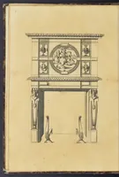 An illustration from Second livre d'architectvre, contenant plusieurs & diuerses ordonances de cheminees, lucarnes, portes, fonteines, puis & pauillons, pour enrichir tant le dedans que le dehors de tous edifices. Auec les desseins de dix sepultures toutes differentes (1561)