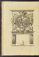 An illustration from Second livre d'architectvre, contenant plusieurs & diuerses ordonances de cheminees, lucarnes, portes, fonteines, puis & pauillons, pour enrichir tant le dedans que le dehors de tous edifices. Auec les desseins de dix sepultures toutes differentes (1561)