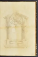 An illustration from Second livre d'architectvre, contenant plusieurs & diuerses ordonances de cheminees, lucarnes, portes, fonteines, puis & pauillons, pour enrichir tant le dedans que le dehors de tous edifices. Auec les desseins de dix sepultures toutes differentes (1561)