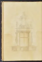 An illustration from Second livre d'architectvre, contenant plusieurs & diuerses ordonances de cheminees, lucarnes, portes, fonteines, puis & pauillons, pour enrichir tant le dedans que le dehors de tous edifices. Auec les desseins de dix sepultures toutes differentes (1561)