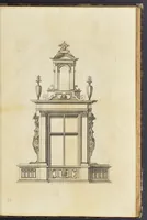An illustration from Second livre d'architectvre, contenant plusieurs & diuerses ordonances de cheminees, lucarnes, portes, fonteines, puis & pauillons, pour enrichir tant le dedans que le dehors de tous edifices. Auec les desseins de dix sepultures toutes differentes (1561)
