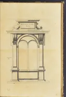An illustration from Second livre d'architectvre, contenant plusieurs & diuerses ordonances de cheminees, lucarnes, portes, fonteines, puis & pauillons, pour enrichir tant le dedans que le dehors de tous edifices. Auec les desseins de dix sepultures toutes differentes (1561)