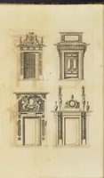 An illustration from Second livre d'architectvre, contenant plusieurs & diuerses ordonances de cheminees, lucarnes, portes, fonteines, puis & pauillons, pour enrichir tant le dedans que le dehors de tous edifices. Auec les desseins de dix sepultures toutes differentes (1561)
