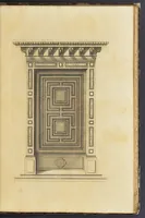 An illustration from Second livre d'architectvre, contenant plusieurs & diuerses ordonances de cheminees, lucarnes, portes, fonteines, puis & pauillons, pour enrichir tant le dedans que le dehors de tous edifices. Auec les desseins de dix sepultures toutes differentes (1561)