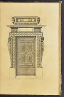 An illustration from Second livre d'architectvre, contenant plusieurs & diuerses ordonances de cheminees, lucarnes, portes, fonteines, puis & pauillons, pour enrichir tant le dedans que le dehors de tous edifices. Auec les desseins de dix sepultures toutes differentes (1561)