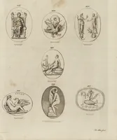 An illustration from A descriptive catalogue of a general collection of ancient and modern engraved gems, cameos as well as intaglios, taken from the most celebrated cabinets in Europe and cast in coloured pastes, white enamel, and sulphur, by James Tassie, modeller (1791)