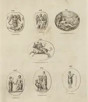 An illustration from A descriptive catalogue of a general collection of ancient and modern engraved gems, cameos as well as intaglios, taken from the most celebrated cabinets in Europe and cast in coloured pastes, white enamel, and sulphur, by James Tassie, modeller (1791)