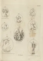 An illustration from A descriptive catalogue of a general collection of ancient and modern engraved gems, cameos as well as intaglios, taken from the most celebrated cabinets in Europe and cast in coloured pastes, white enamel, and sulphur, by James Tassie, modeller (1791)