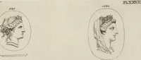 An illustration from A descriptive catalogue of a general collection of ancient and modern engraved gems, cameos as well as intaglios, taken from the most celebrated cabinets in Europe and cast in coloured pastes, white enamel, and sulphur, by James Tassie, modeller (1791)