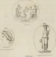 An illustration from A descriptive catalogue of a general collection of ancient and modern engraved gems, cameos as well as intaglios, taken from the most celebrated cabinets in Europe and cast in coloured pastes, white enamel, and sulphur, by James Tassie, modeller (1791)