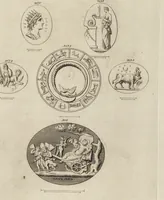 An illustration from A descriptive catalogue of a general collection of ancient and modern engraved gems, cameos as well as intaglios, taken from the most celebrated cabinets in Europe and cast in coloured pastes, white enamel, and sulphur, by James Tassie, modeller (1791)
