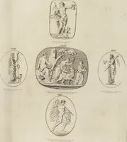 An illustration from A descriptive catalogue of a general collection of ancient and modern engraved gems, cameos as well as intaglios, taken from the most celebrated cabinets in Europe and cast in coloured pastes, white enamel, and sulphur, by James Tassie, modeller (1791)