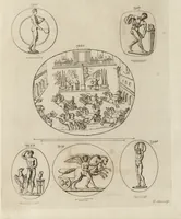An illustration from A descriptive catalogue of a general collection of ancient and modern engraved gems, cameos as well as intaglios, taken from the most celebrated cabinets in Europe and cast in coloured pastes, white enamel, and sulphur, by James Tassie, modeller (1791)