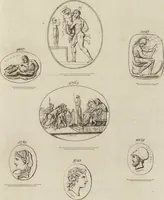 An illustration from A descriptive catalogue of a general collection of ancient and modern engraved gems, cameos as well as intaglios, taken from the most celebrated cabinets in Europe and cast in coloured pastes, white enamel, and sulphur, by James Tassie, modeller (1791)