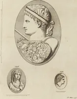 An illustration from A descriptive catalogue of a general collection of ancient and modern engraved gems, cameos as well as intaglios, taken from the most celebrated cabinets in Europe and cast in coloured pastes, white enamel, and sulphur, by James Tassie, modeller (1791)
