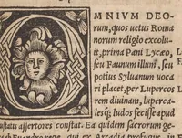 An illustration from L. Fenestellae De magistratibus sacerdotijsq[ue] Romanoru[m] libellus, iamprimum nitori restitutus. : Pomponij Laeti itidem de magistratibus & sacerdotijs, et praeterea de diuersis legibus Ro[manorum]. Item Valerij Probi gram[matici] de literis antiq[uis] opusculum (1523)