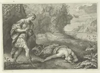Picture 14 of 28 from Les Métamorphoses d'Ovide : en latin, traduites en françois, avec des remarques, et des explications historiques (1732), leaf 146