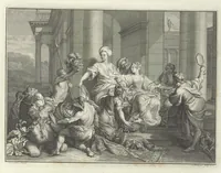 An illustration from Les Métamorphoses d'Ovide : en latin, traduites en françois, avec des remarques, et des explications historiques (1732)