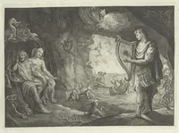 An illustration from Les Métamorphoses d'Ovide : en latin, traduites en françois, avec des remarques, et des explications historiques (1732)