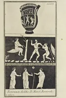 Picture 73 of 120 from Picturae Etruscorum in vasculis nunc primum in unum collectae explicationibus, et dissertationibus inlustratae (1767), leaf 354