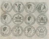 An illustration from Thesaurus Brandenburgicus selectus, sive, Gemmarum et numismatum Graecorum in cimeliarchio electorali Brandenburgico elegantiorum series (1696)