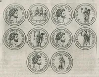 An illustration from Thesaurus Brandenburgicus selectus, sive, Gemmarum et numismatum Graecorum in cimeliarchio electorali Brandenburgico elegantiorum series (1696)