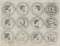 An illustration from Thesaurus Brandenburgicus selectus, sive, Gemmarum et numismatum Graecorum in cimeliarchio electorali Brandenburgico elegantiorum series (1696)