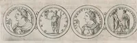 An illustration from Thesaurus Brandenburgicus selectus, sive, Gemmarum et numismatum Graecorum in cimeliarchio electorali Brandenburgico elegantiorum series (1696)
