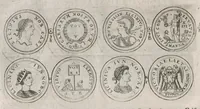 An illustration from Thesaurus Brandenburgicus selectus, sive, Gemmarum et numismatum Graecorum in cimeliarchio electorali Brandenburgico elegantiorum series (1696)