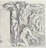 An illustration from Galeria nel Palazzo Farnese in Roma del sereniss. dvca di Parma etc. dipinta da Annibale Carracci (1680)