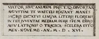 An illustration from Monvmenta sepvlcrorvm cvm epigraphis ingenio et doctrina excellentivm virorvm : aliorvmq. tam prisci qvam nostri secvli memorabilivm hominvm, de archetypis expressa (1574)
