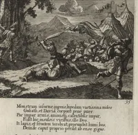 An illustration from Icones Biblicae Veteris et Novi Testamenti. Figuren Biblischer Historien Alten und Neuen Testaments (1679)