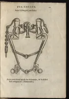 Picture 7 of 8 from L'ecvirie dv S. Federic Grison, gentilhomme napolitain : en laquelle est monstré l'ordre & l'art de choisir, dompter, piquer, dresser & manier les cheuaux, tant pour l'vsage de la guerre qu'autre commodité de lh́omme : auecques figures de diuerses sortes de mors de bride (1575), leaf 230