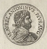 An illustration from Promtvarii iconvm insigniorvm à secvlo hominvm, subiectis eorum vitis, per compendiũ ex probatissimis autoribus desumptis, editio secunda : illustrium virorum, qui à prima successerunt, imaginibus aucta atque locupletata (1578)