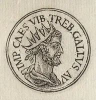 An illustration from Promtvarii iconvm insigniorvm à secvlo hominvm, subiectis eorum vitis, per compendiũ ex probatissimis autoribus desumptis, editio secunda : illustrium virorum, qui à prima successerunt, imaginibus aucta atque locupletata (1578)