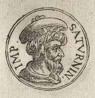 An illustration from Promtvarii iconvm insigniorvm à secvlo hominvm, subiectis eorum vitis, per compendiũ ex probatissimis autoribus desumptis, editio secunda : illustrium virorum, qui à prima successerunt, imaginibus aucta atque locupletata (1578)