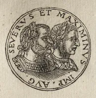 An illustration from Promtvarii iconvm insigniorvm à secvlo hominvm, subiectis eorum vitis, per compendiũ ex probatissimis autoribus desumptis, editio secunda : illustrium virorum, qui à prima successerunt, imaginibus aucta atque locupletata (1578)