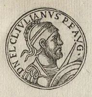 An illustration from Promtvarii iconvm insigniorvm à secvlo hominvm, subiectis eorum vitis, per compendiũ ex probatissimis autoribus desumptis, editio secunda : illustrium virorum, qui à prima successerunt, imaginibus aucta atque locupletata (1578)