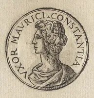 An illustration from Promtvarii iconvm insigniorvm à secvlo hominvm, subiectis eorum vitis, per compendiũ ex probatissimis autoribus desumptis, editio secunda : illustrium virorum, qui à prima successerunt, imaginibus aucta atque locupletata (1578)